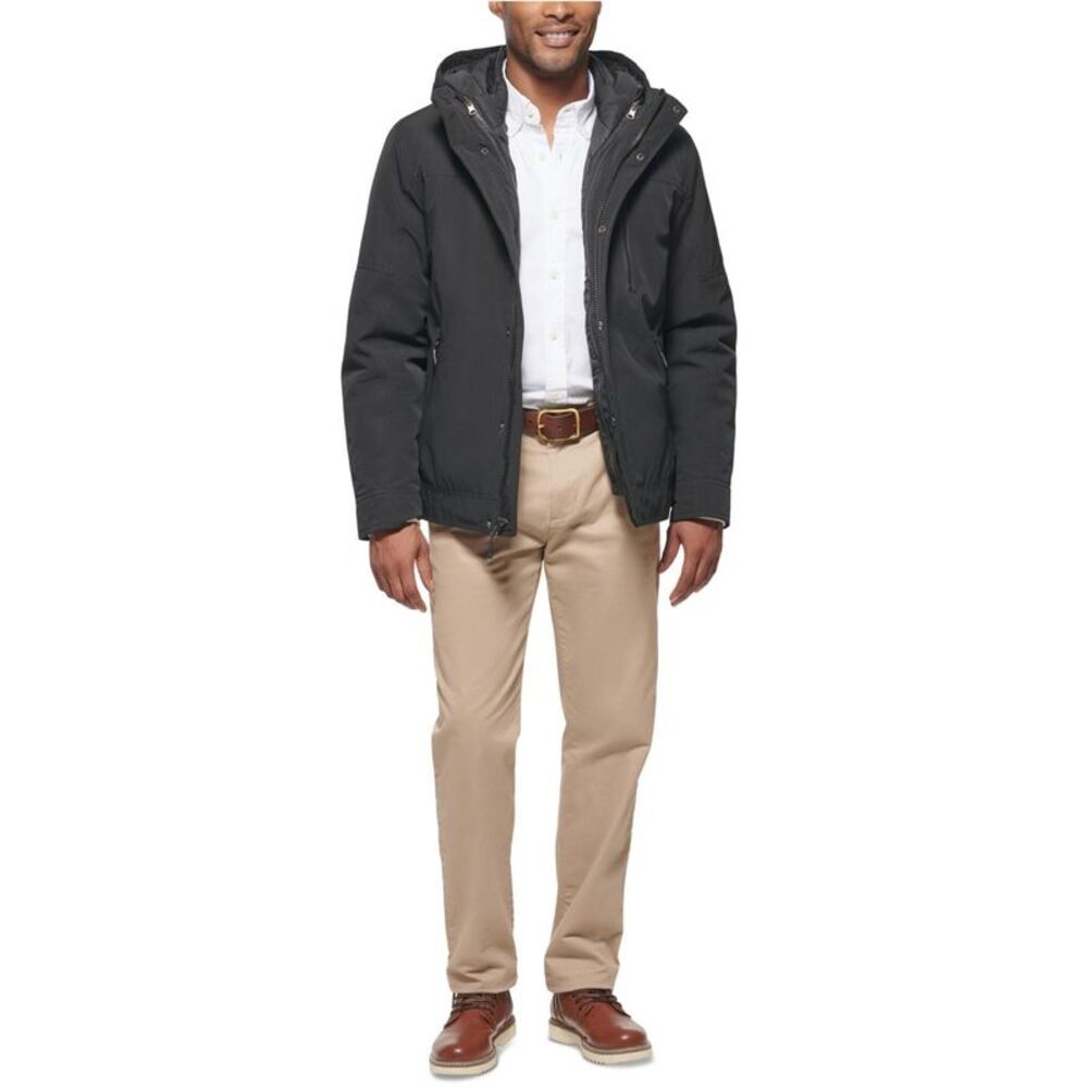 Club Room Mens 3-In-1 Hooded Parka Coat, NWT